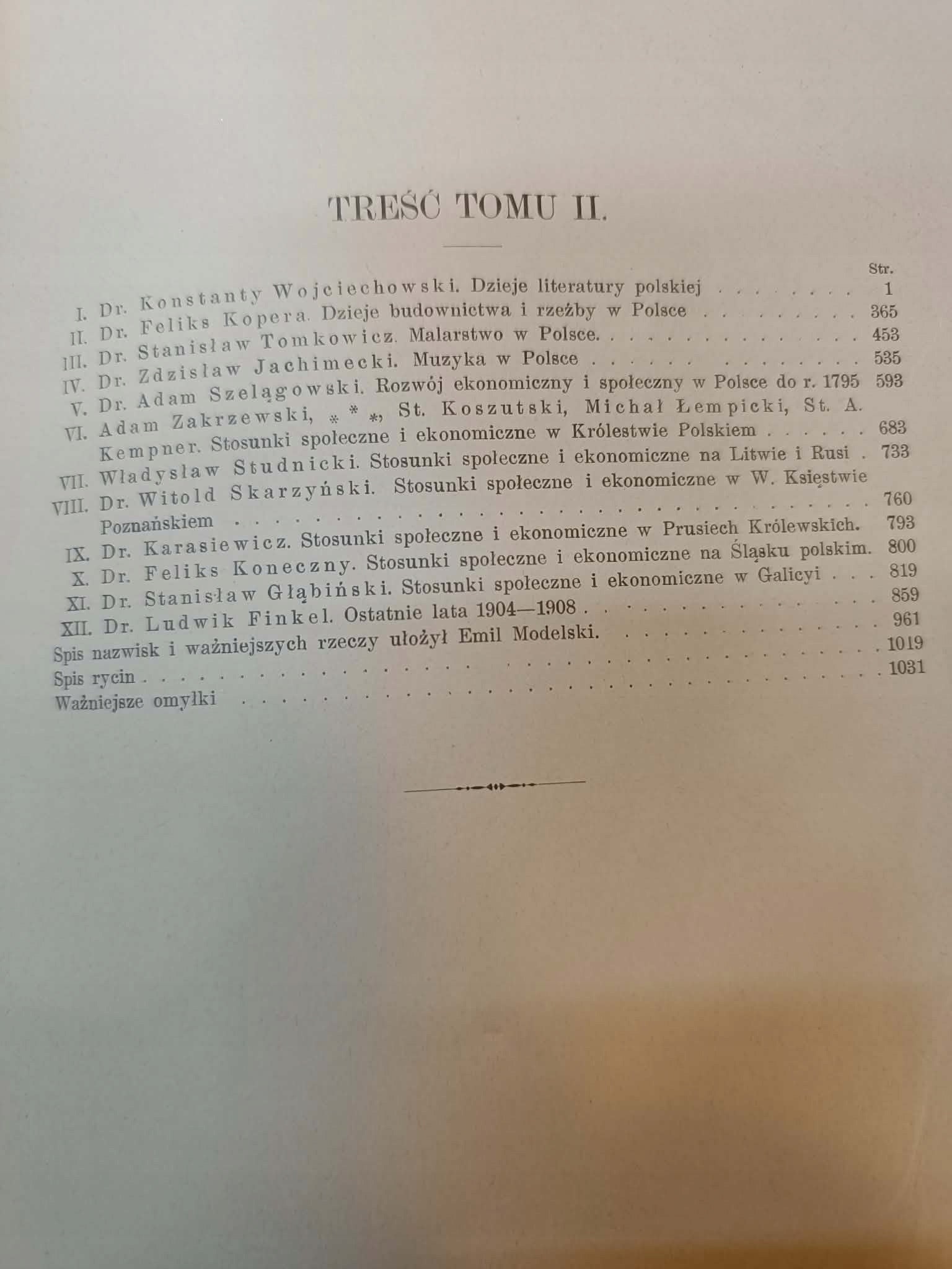 Polska, obrazy i opisy, T. II, dr. Konstanty Wojciechowski