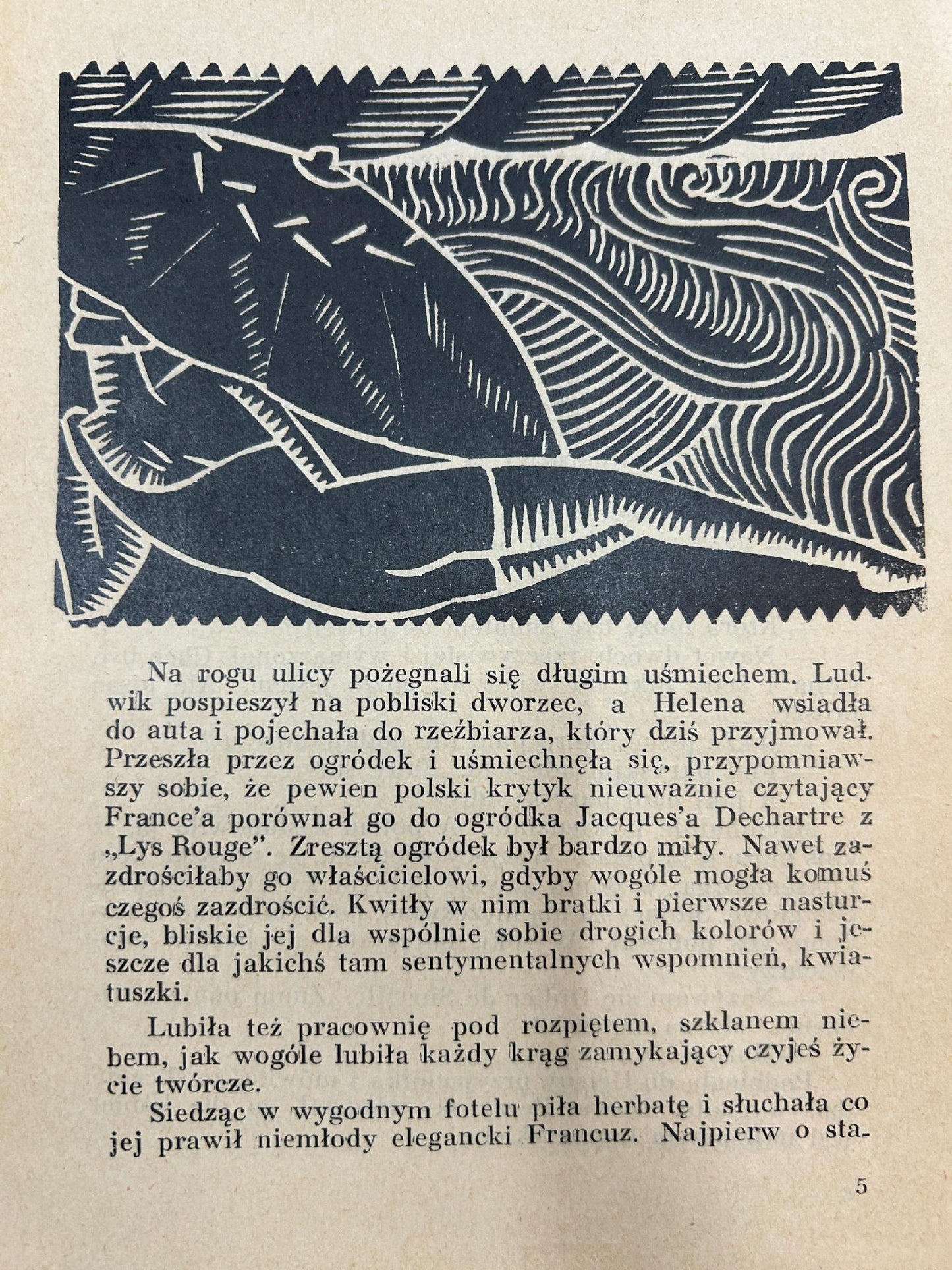 Serce podzielone na ćwierci - Aura Wyleżyńska [wydanie przedwojenna]