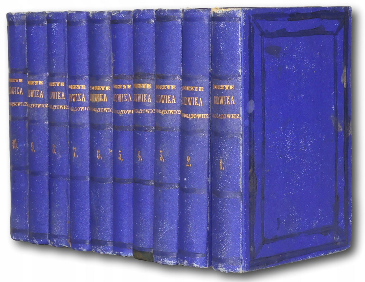 Syrokomla Władysław Poezye Ludwika Kondratowicza t. I-X [komplet][1872]