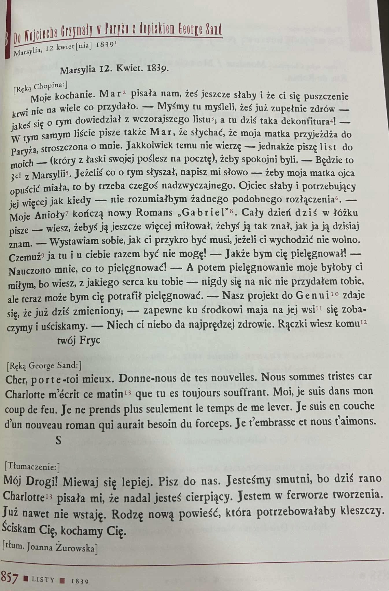 Korespondencja Fryderyka Chopina Tom. II Część 1-2 (1831-1838, 1838-1839)