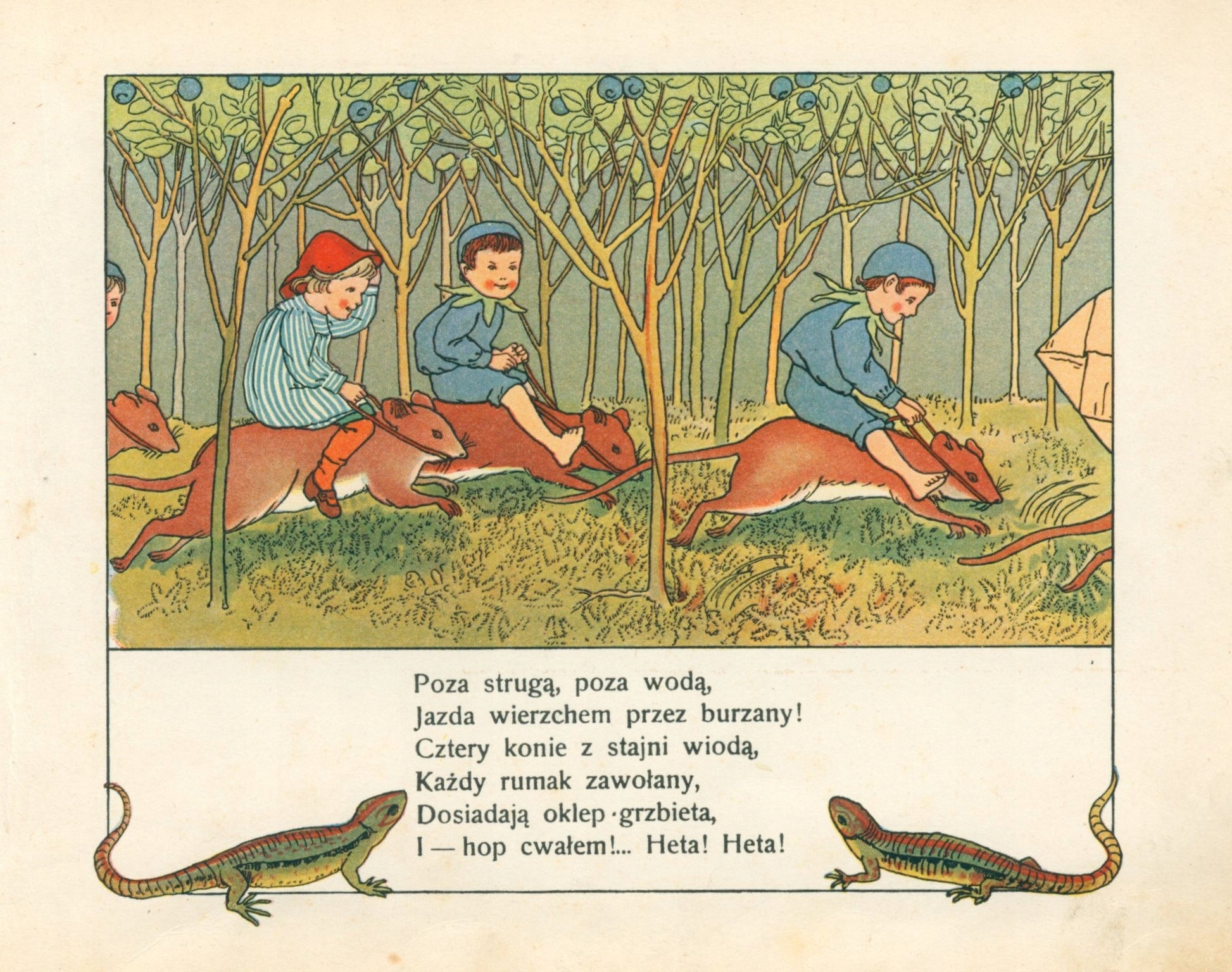 Na jagody! Książeczka leśna przez Marję Konopnicką [WYDANIE II 1913]