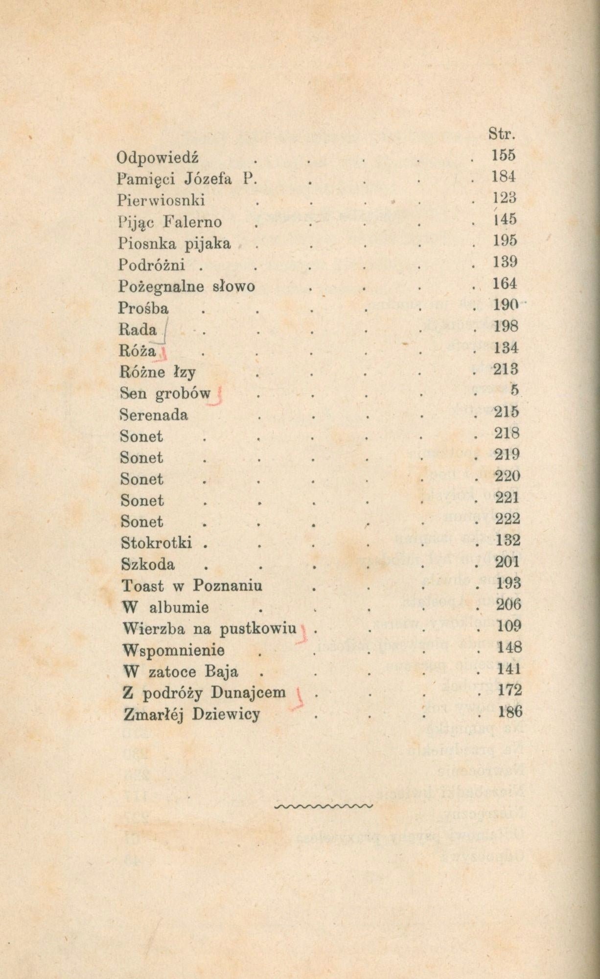 Asnyk Adam, "Poezye przez El...Y", t. I i II, i "Cola Rienzi" [1872]