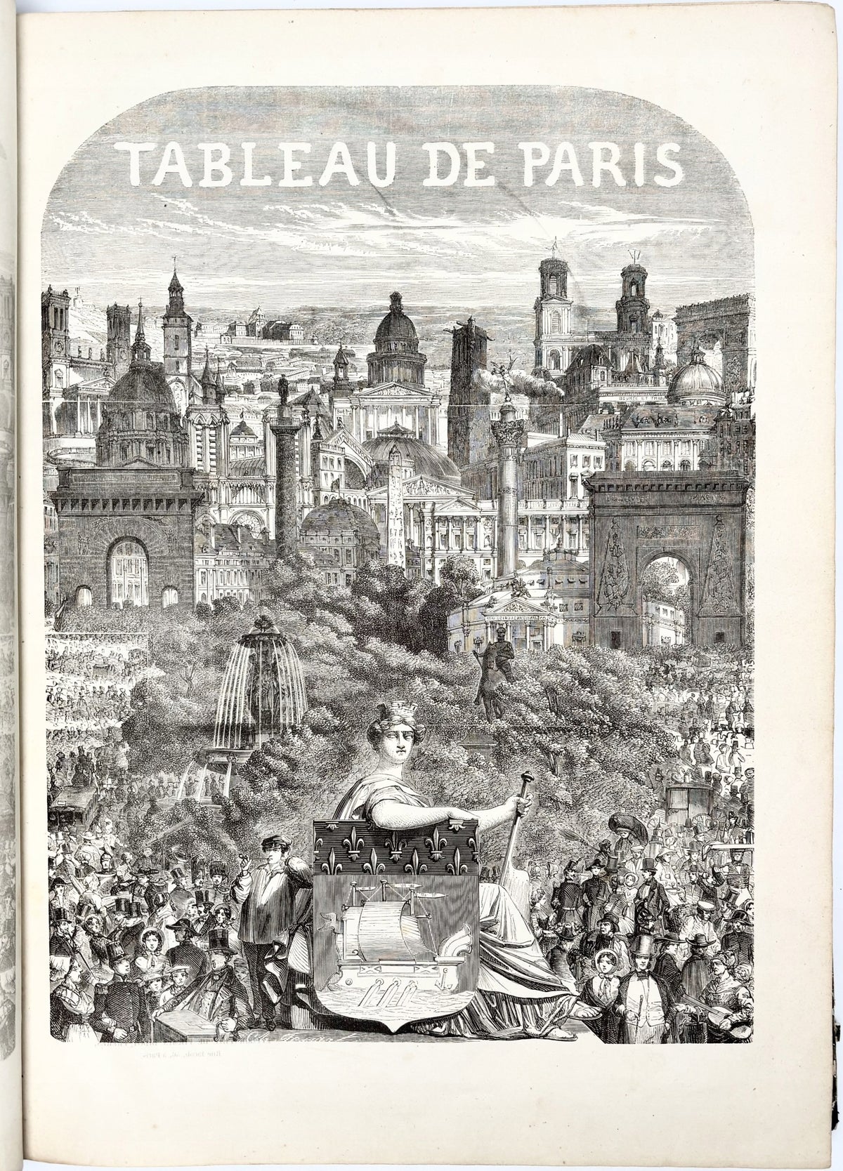 Texier Edmond Auguste Tableau de Paris Tomy I-II 1500 drzeworytów 1852-1853