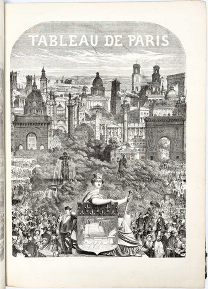 Texier Edmond Auguste Tableau de Paris Tomy I-II 1500 drzeworytów 1852-1853