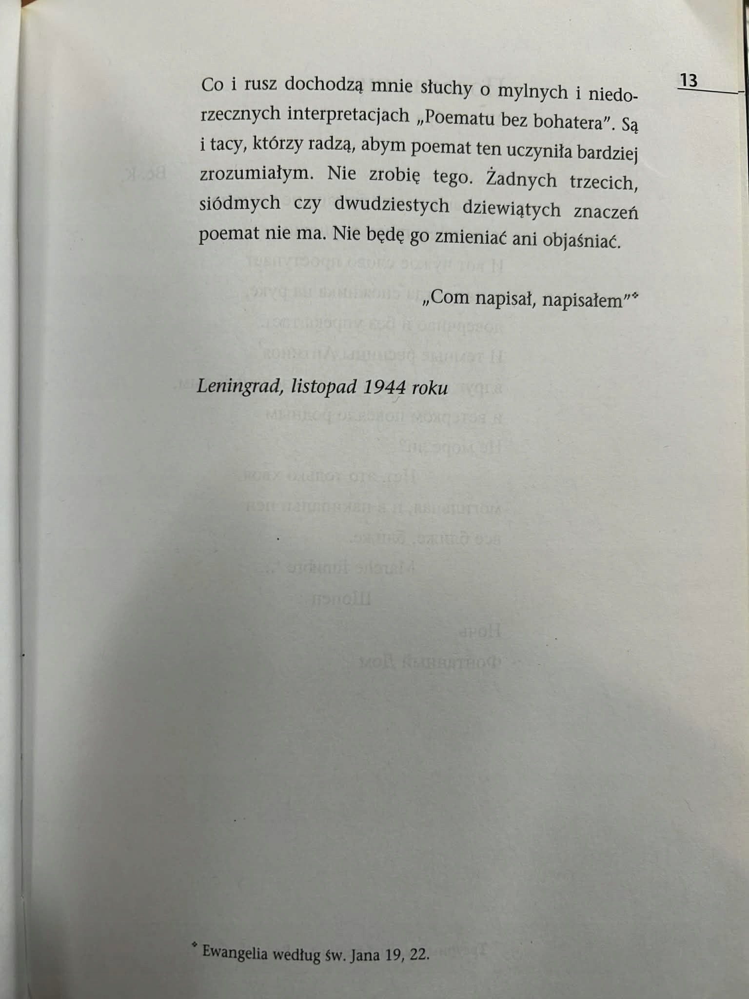 Poemat bez bohatera - Anna Achmatowa