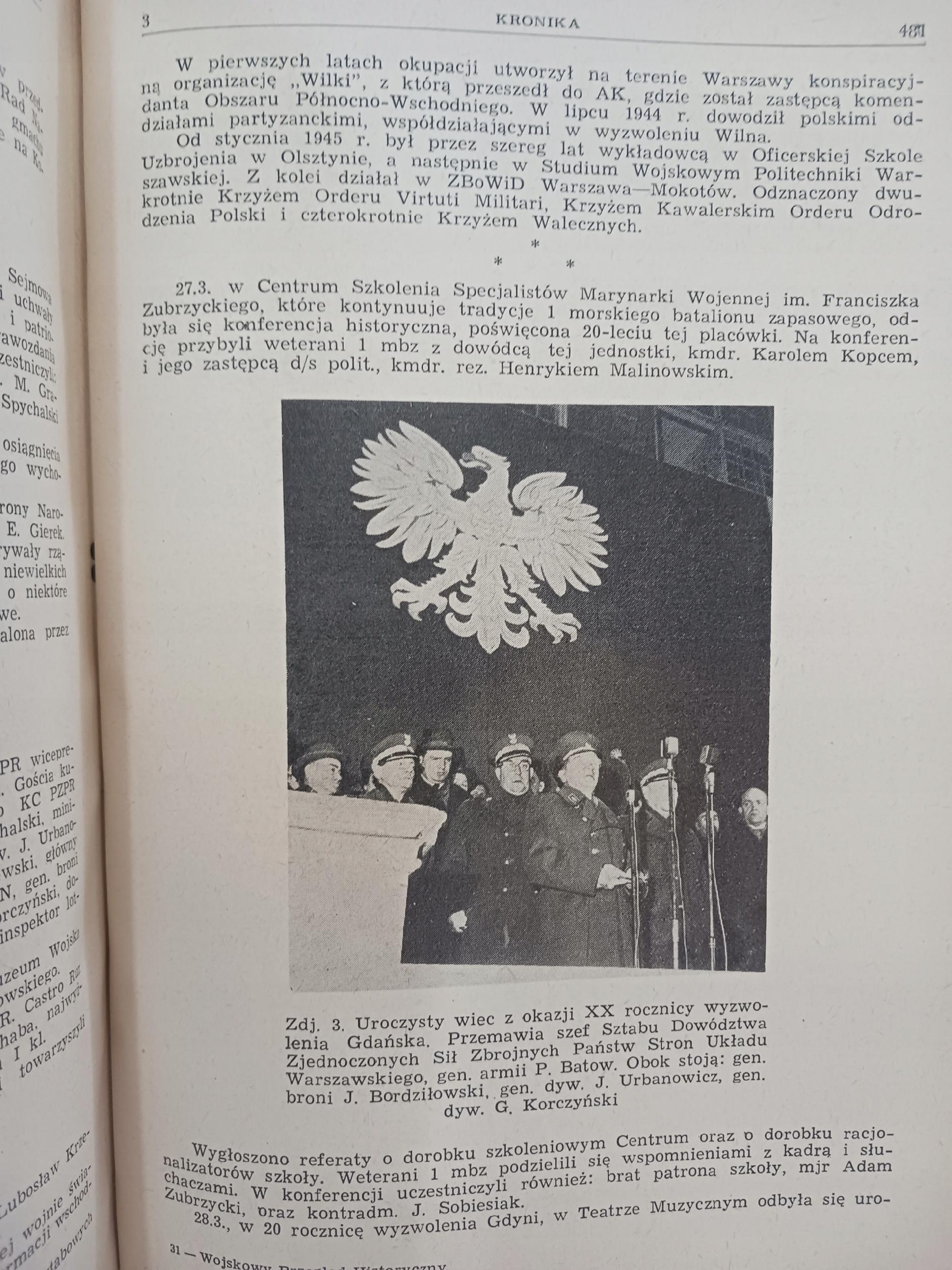 Wojskowy Przegląd Historyczny Rok X Nr 3 i 4 Warszawa 1965