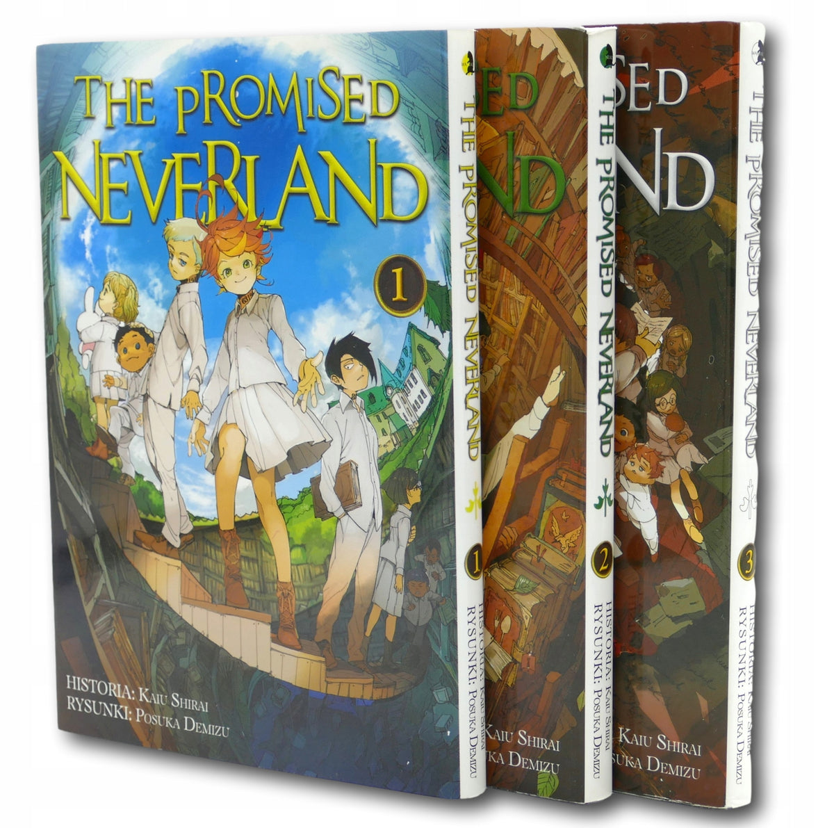 Zestaw 3 książek Kaiu Shirai, Posuka Demizu The Promised Neverland