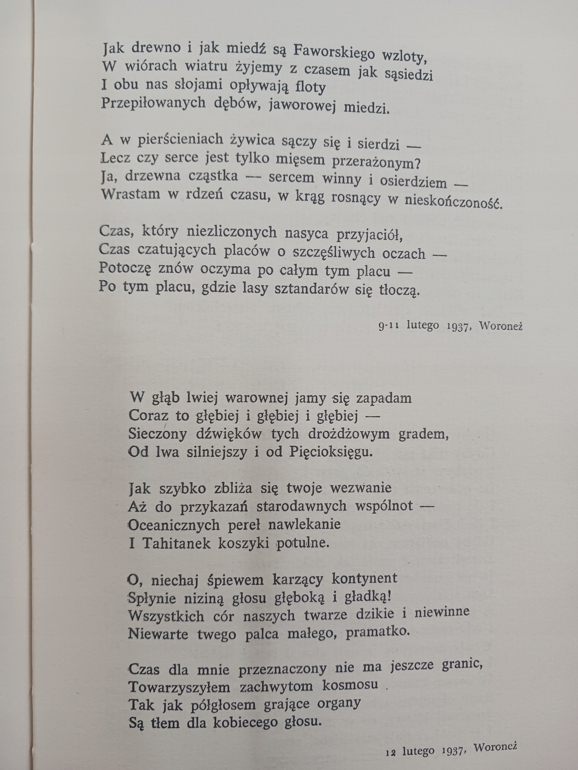 Późne wiersze Osip Mandelsztam