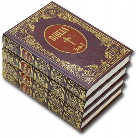 Biblia. Tomy 1-4 Praca zbiorowa przedruk z 1599 roku