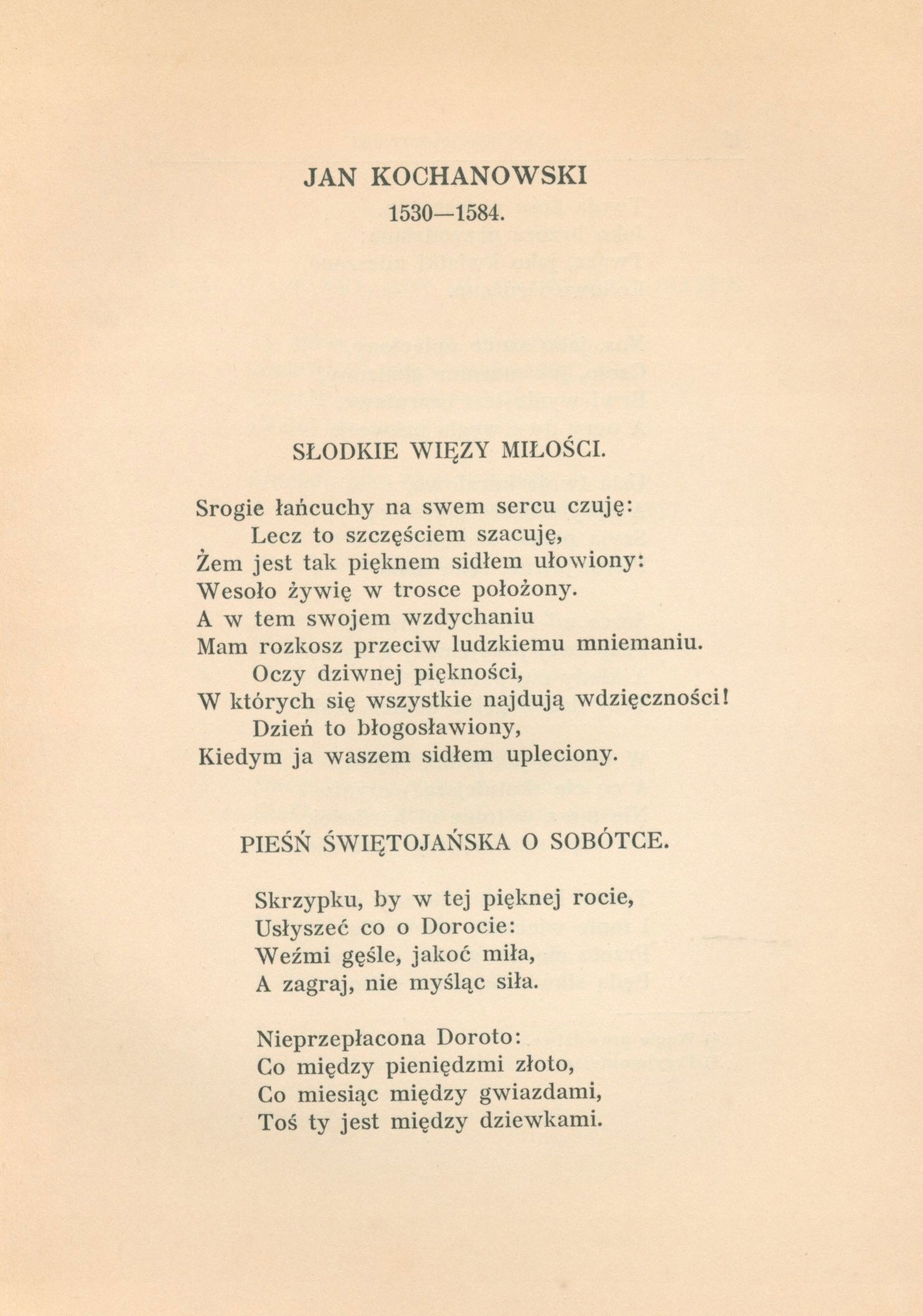 Polska pieśń miłosna. Antologia, J. Lorentowicz [oprawa J. F. Pugeta]