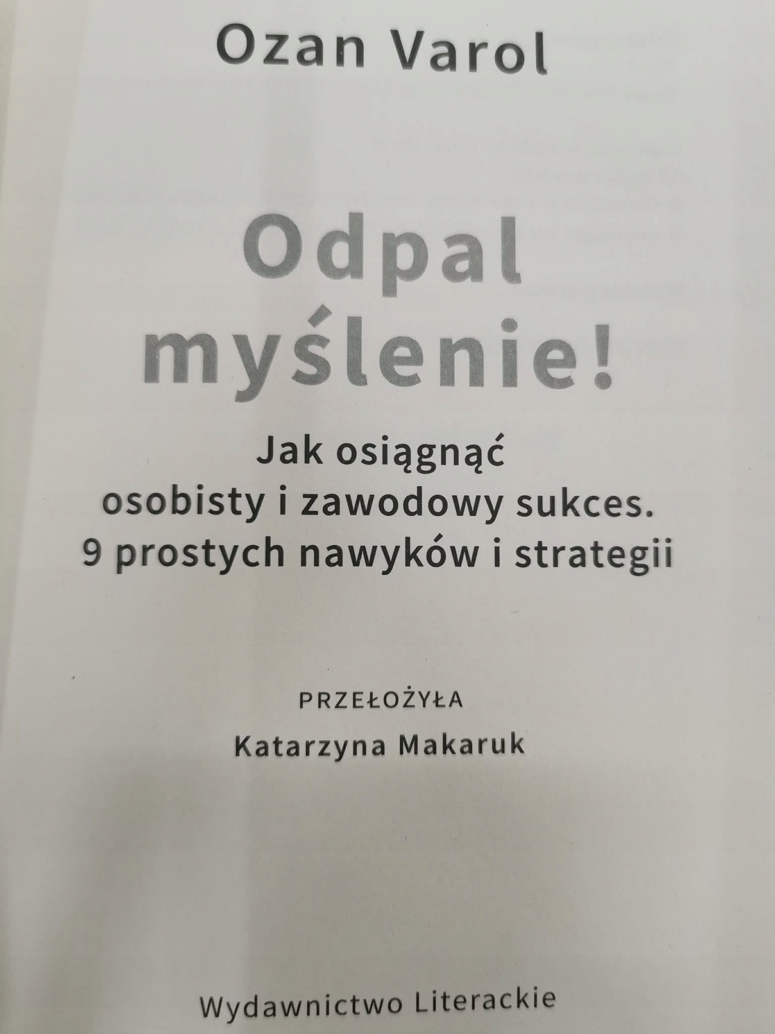 Odpal myślenie! Ozan Varol