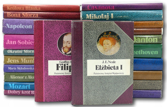 Zestaw 22 książek z serii Biografie Sławnych Ludzi PIW