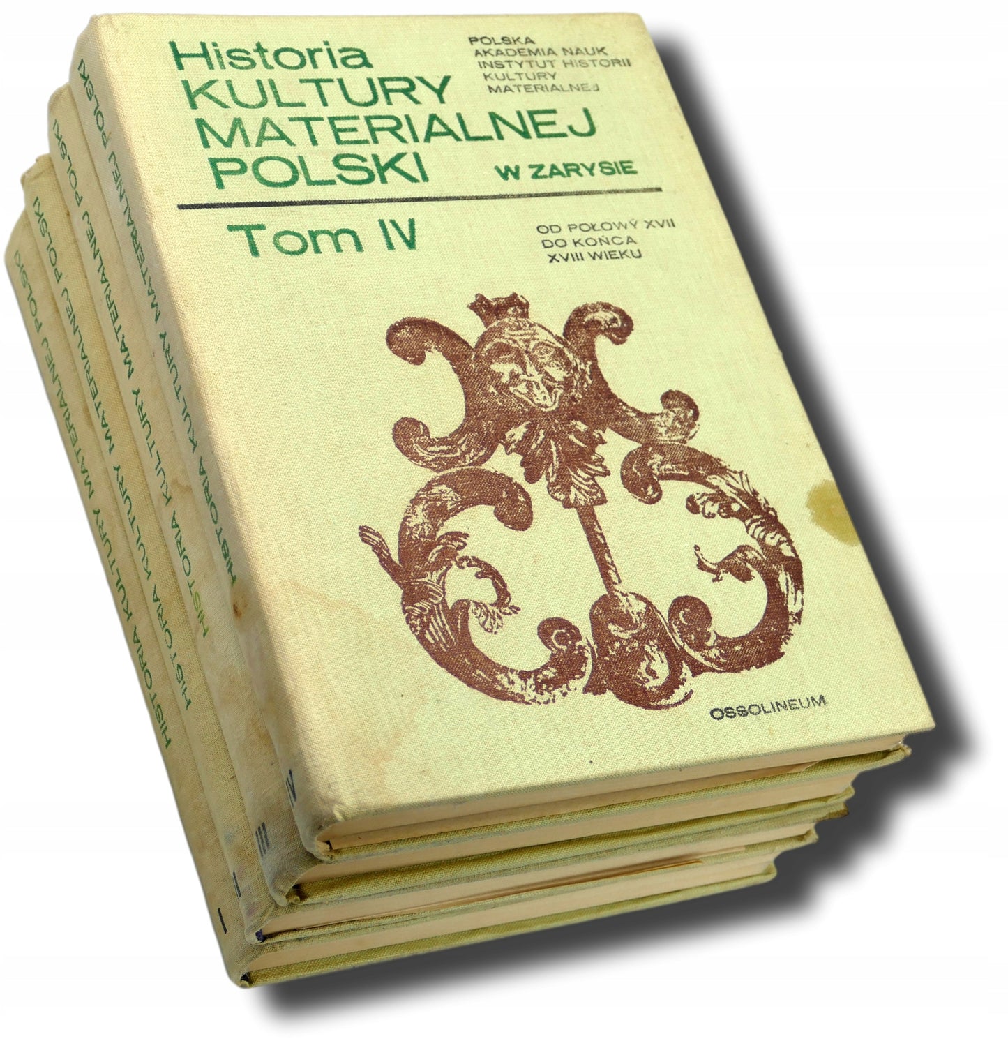 Zestaw 4 książki Historia kultury materialnej Polski w zarysie [tomy I-IV]
