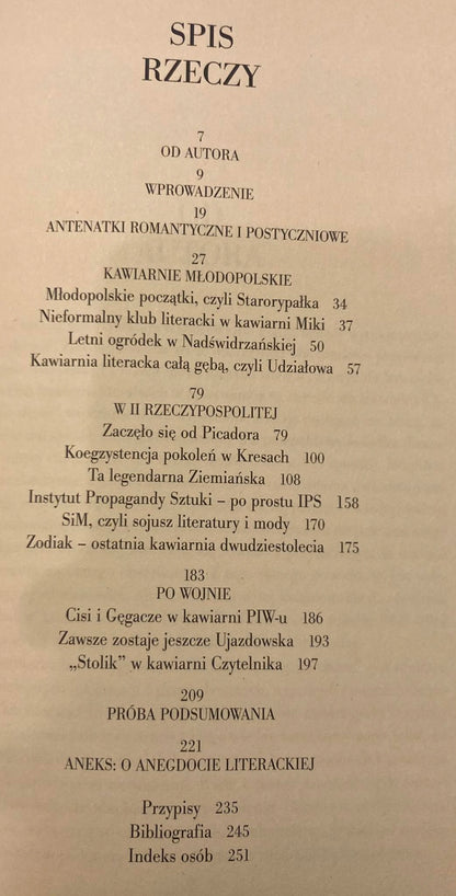 Warszawski kawiarnie literackie Andrzej Z. Makowiecki