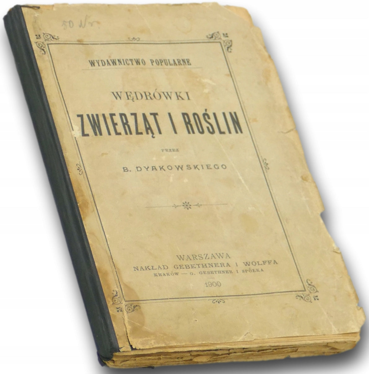 Wędrówki Zwierząt i Roślin, B. Dyakowski [Warszawa 1900]