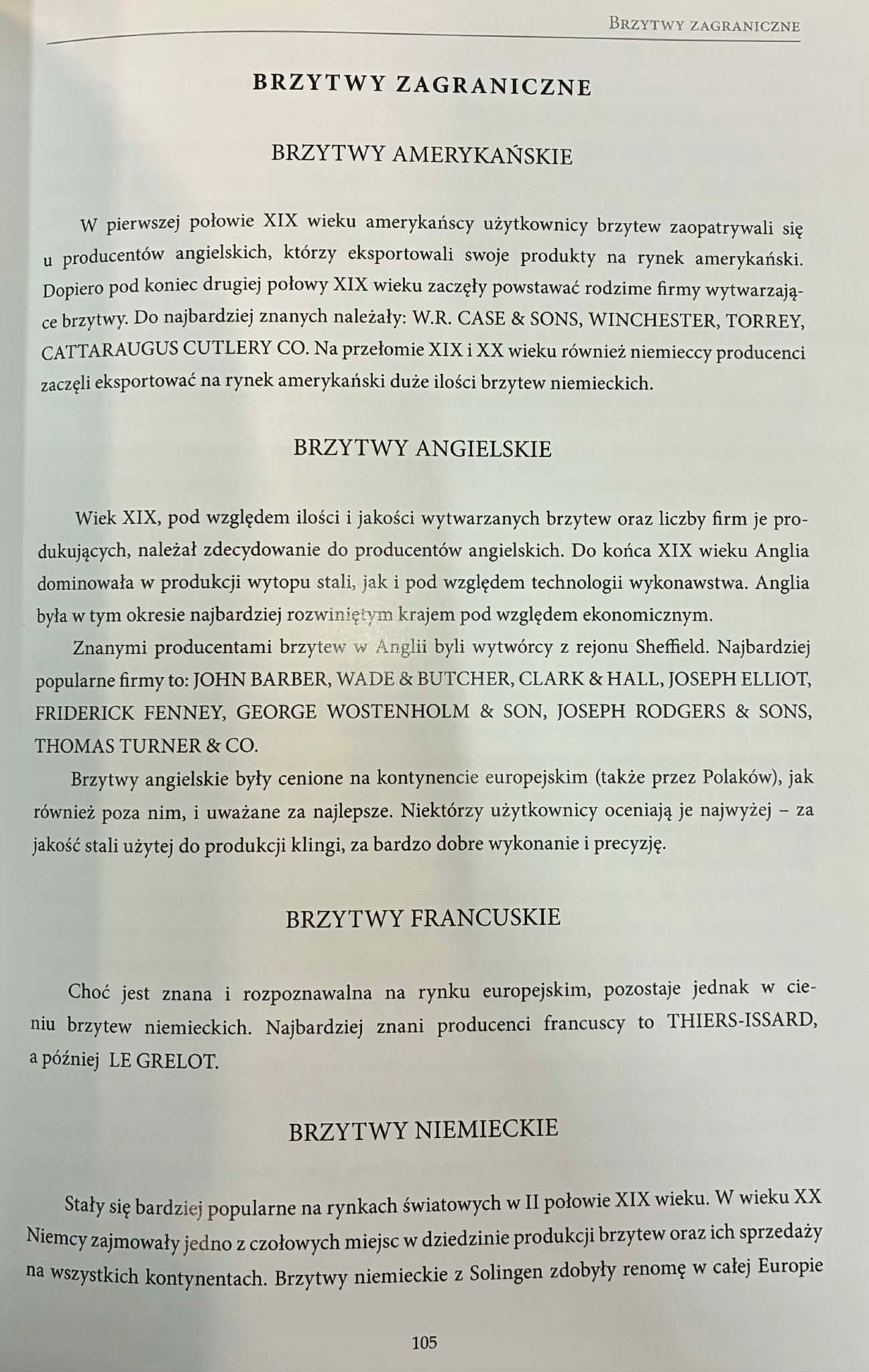 Lech Kubecki Brzytwa Fryzjerska XVIII - XX w. Rodzaje, modele, producenci