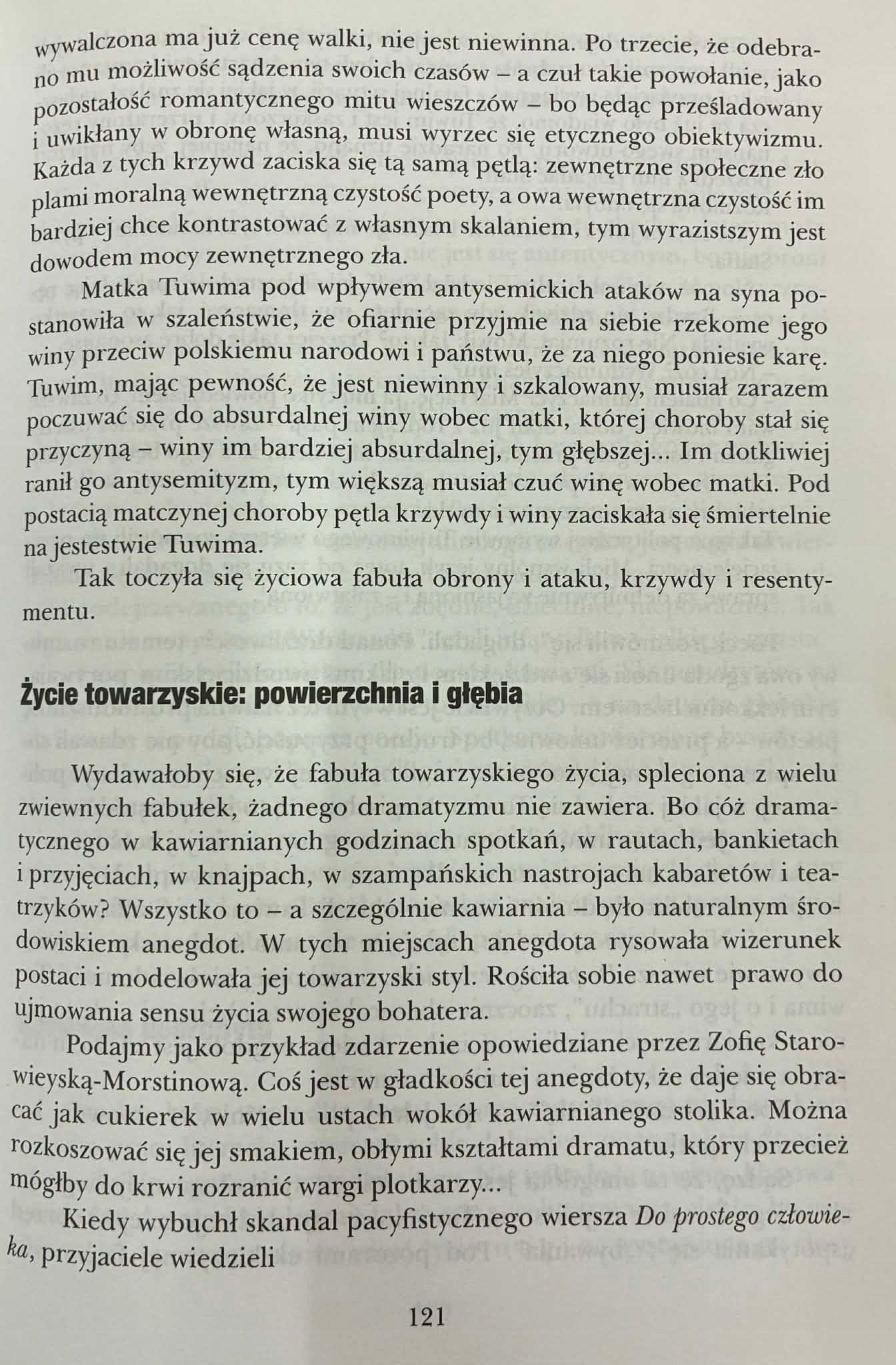 Twarz Tuwima Piotr Matywiecki [Dedykacja]