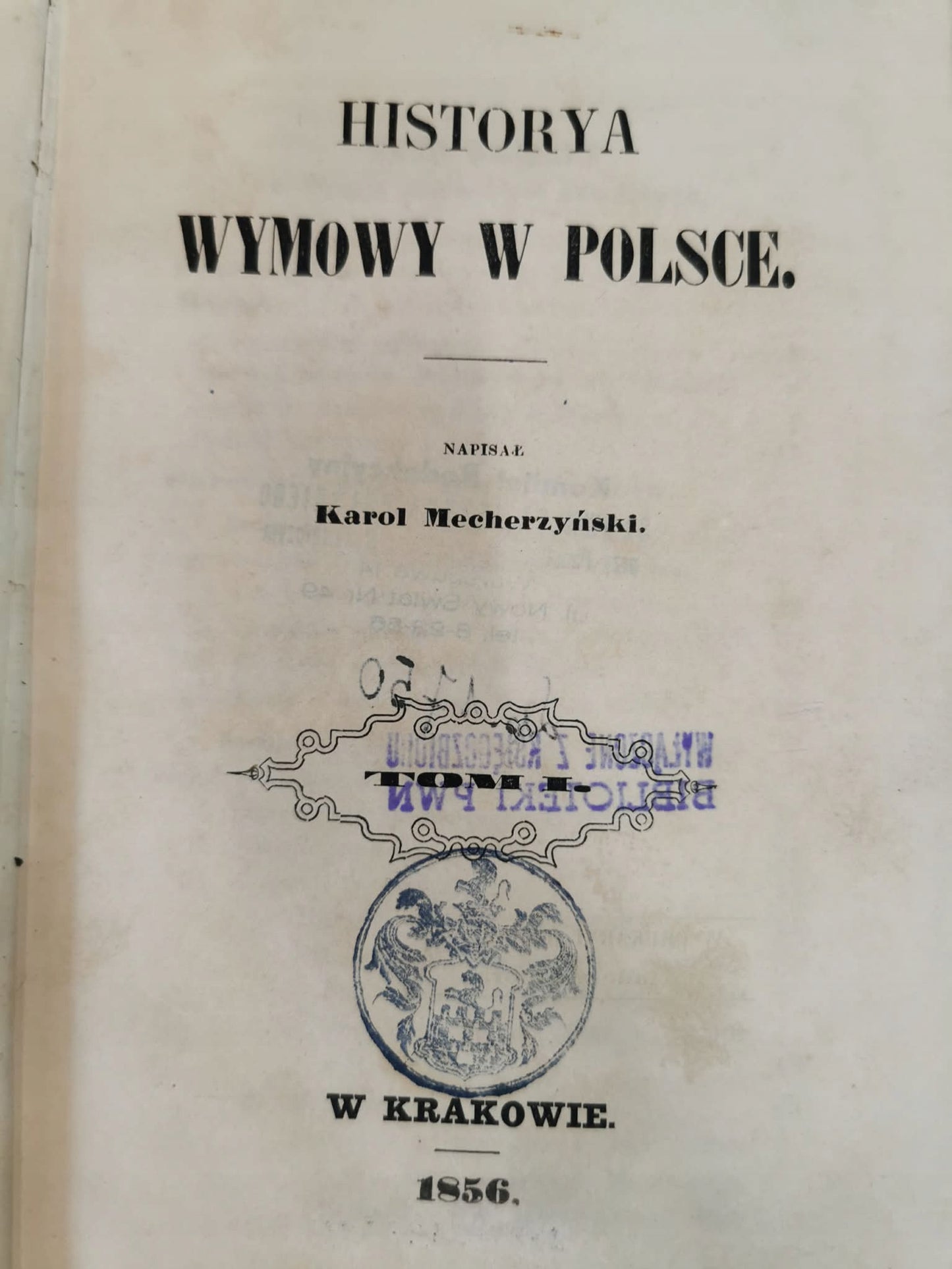 Historya wymowy w Polsce t. I-III, K. Mecherzyński