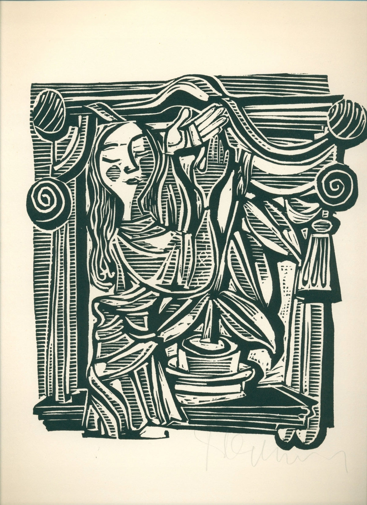 Teka z 17 linorytami Tadeusza Piotrowskiego [1955]