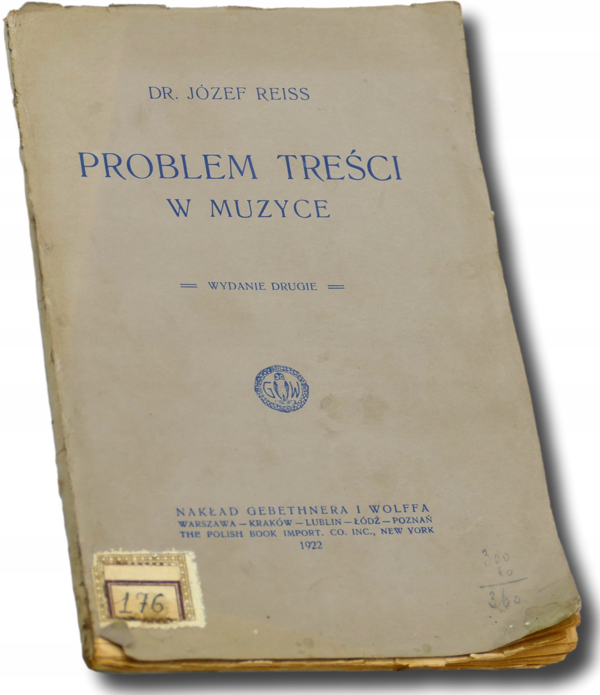 Problem treści w muzyce - Józef Reiss [1922 r.]