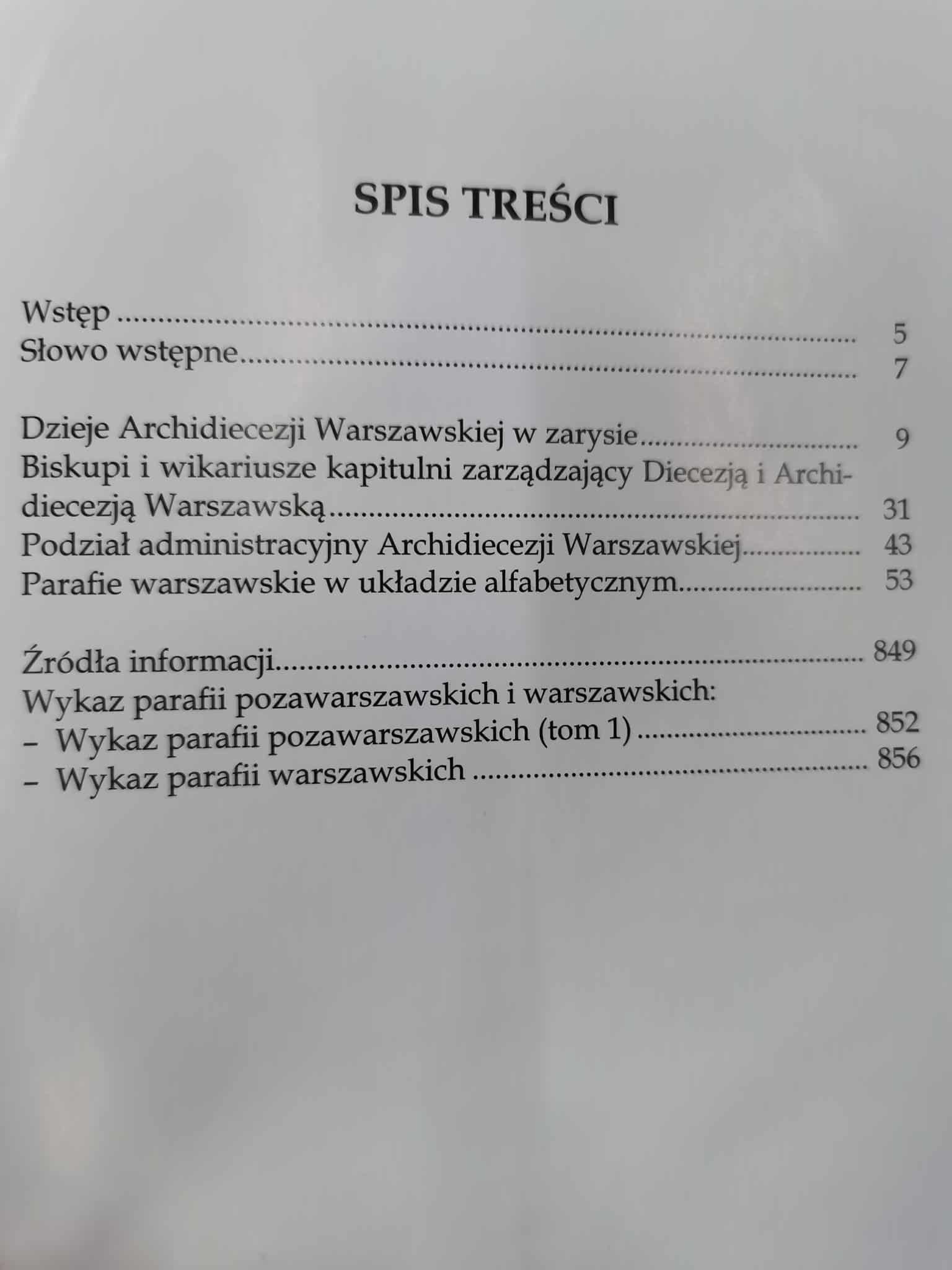 Przewodnik po parafiach i kościołach Archidiecezji Warszawskiej t. 1-2