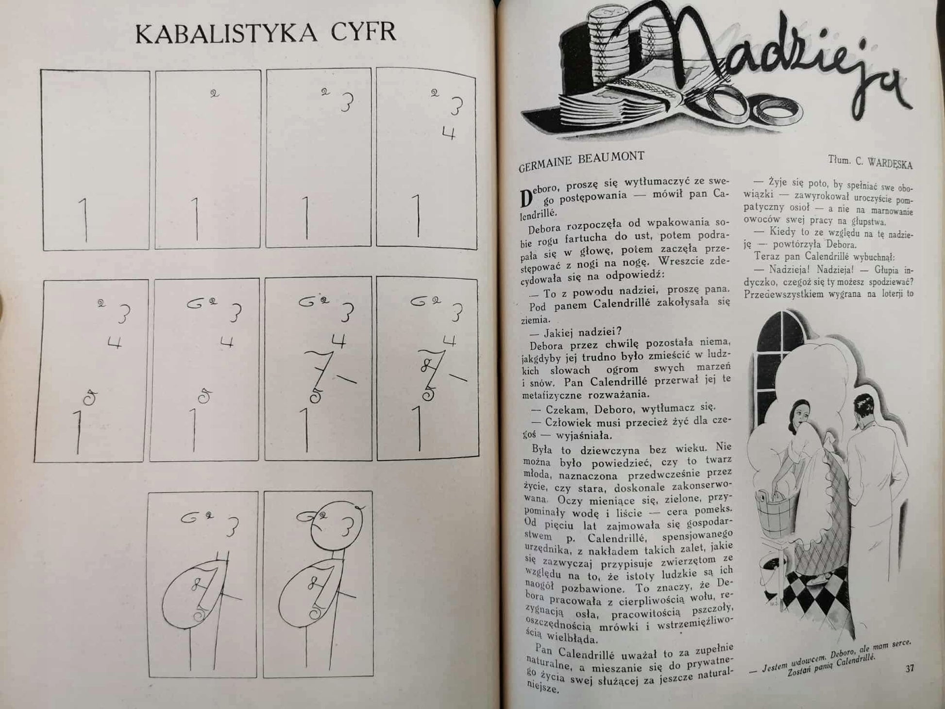Tęcza. Ilustrowane pismo miesięczne nr 2 [1934][okładka T. Lipski]