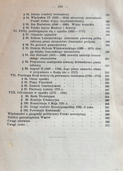 Dzieje Polski w zarysie Tom II Michał Bobrzyński [1927]