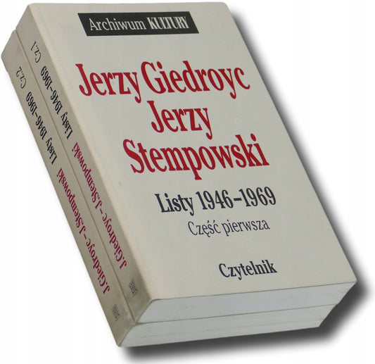 Listy 1946-1969 Cz. 1,2 Jerzy Giedroyc, Jerzy Stempowski (zestaw)