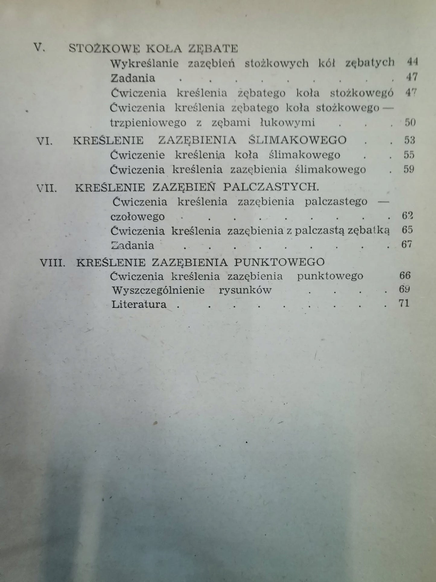 Kreślenie kół zębatych, Sitarz Czesław [Warszawa 1948]