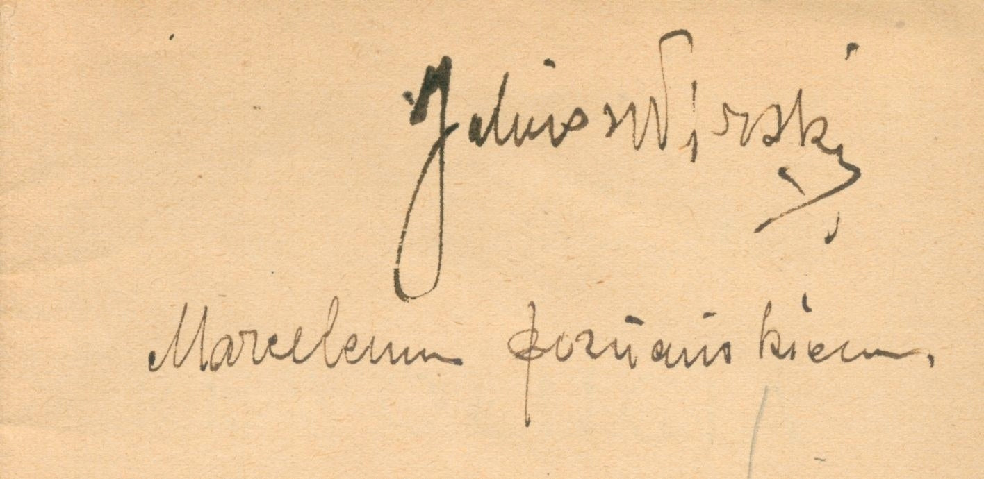 Rewolucja. Z cyklu poematy o życiu Wirski Juljusz [dedykacja odautorska]