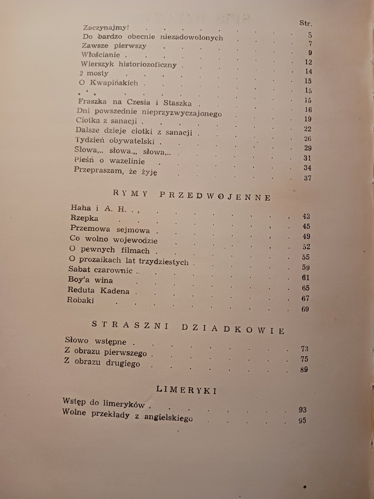Kazania i skargi Janusz Minkiewicz, il. Jerzy Zaruba [wydanie z roku 1946]
