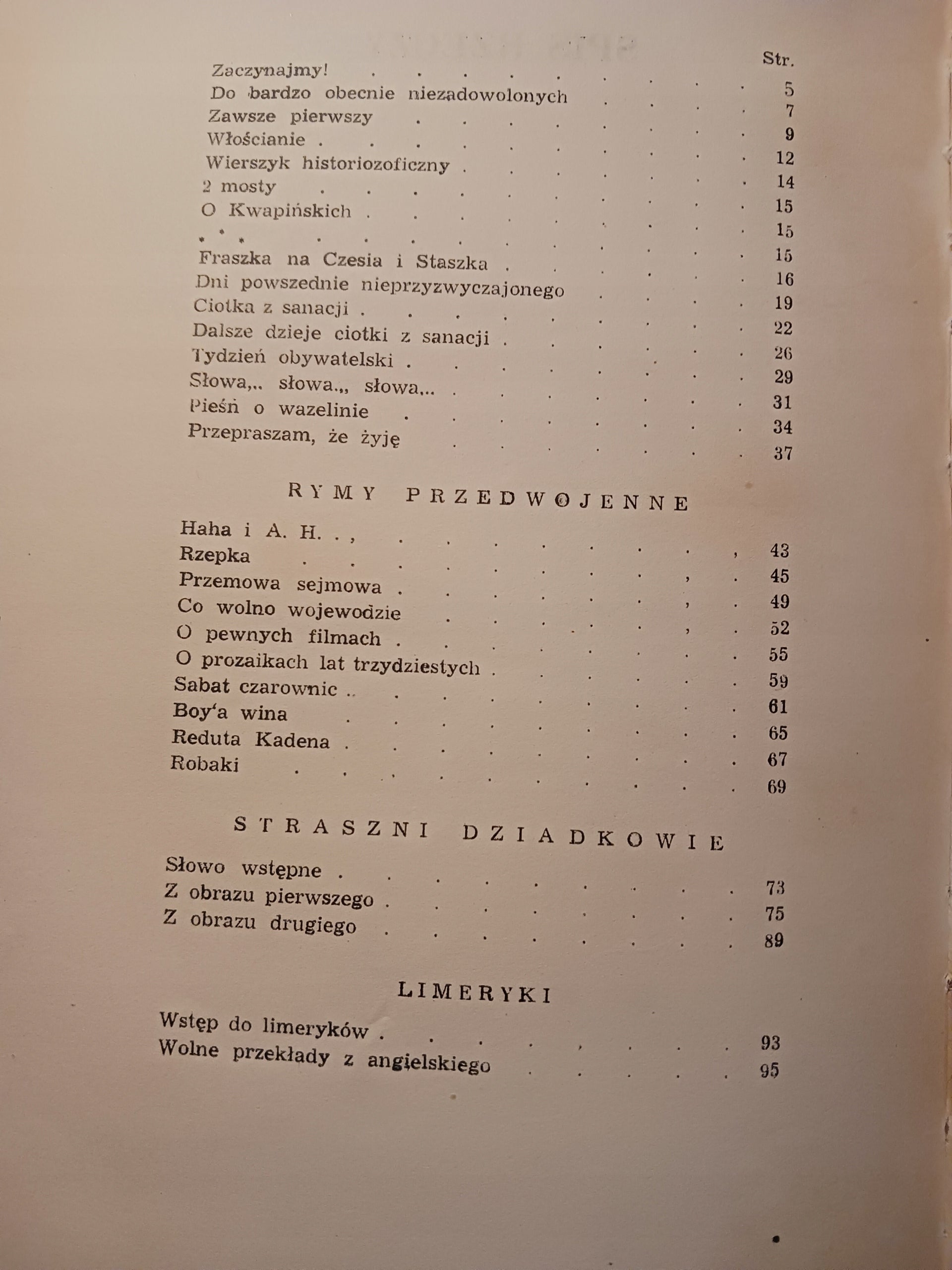 Kazania i skargi Janusz Minkiewicz, il. Jerzy Zaruba [wydanie z roku 1946]