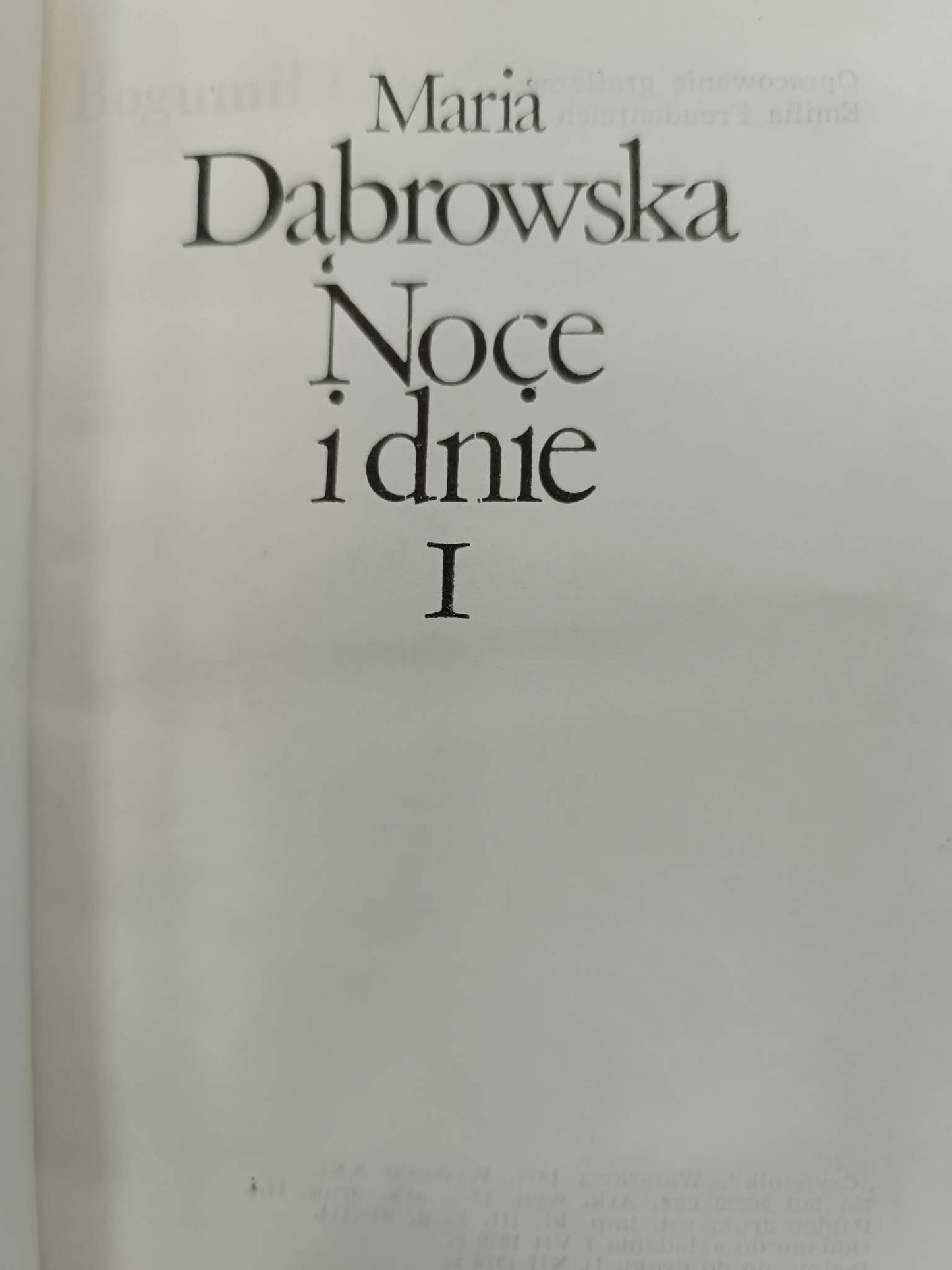 Noce i dnie, T.1-5, Maria Dąbrowska