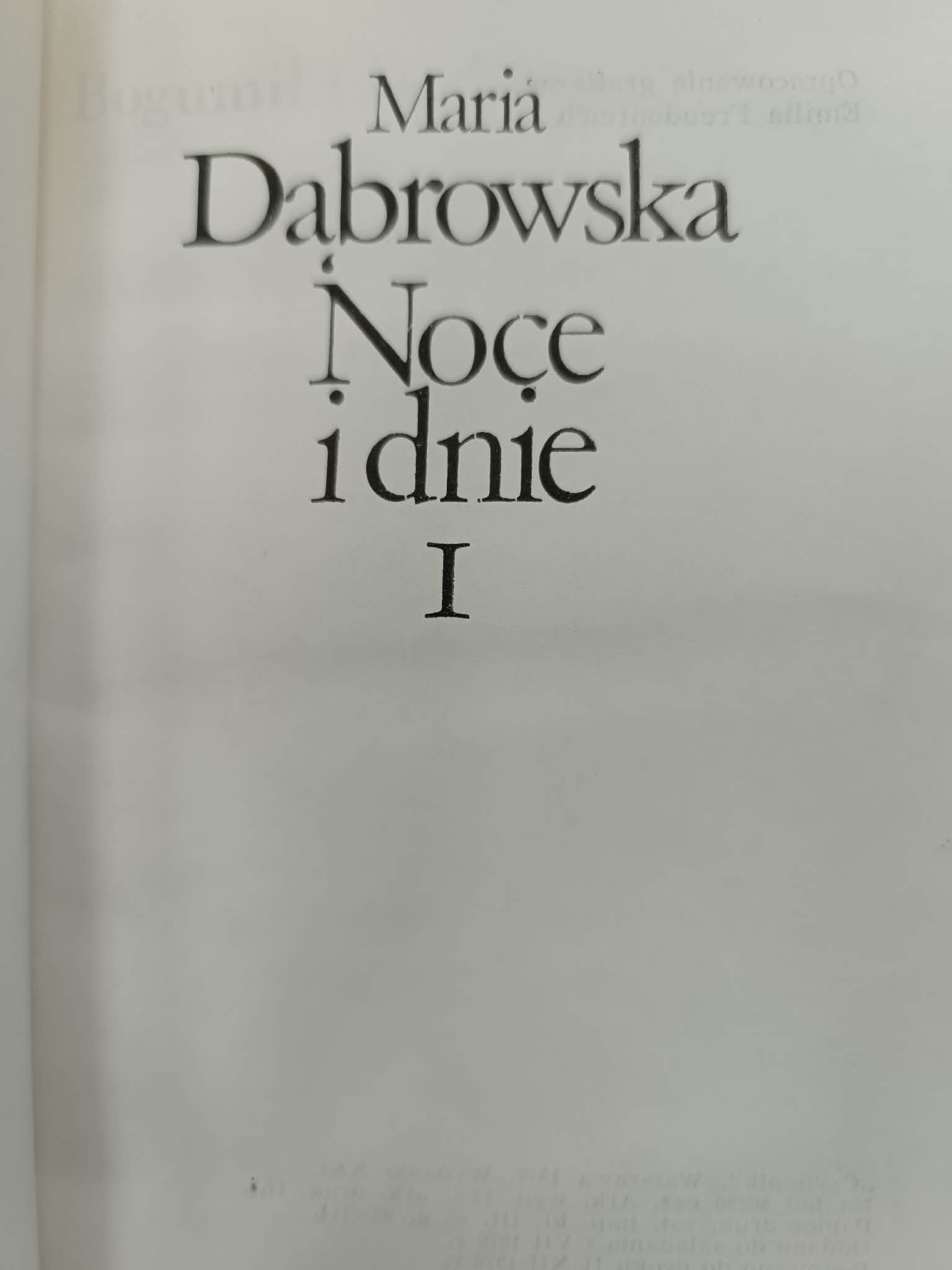 Noce i dnie, T.1-5, Maria Dąbrowska