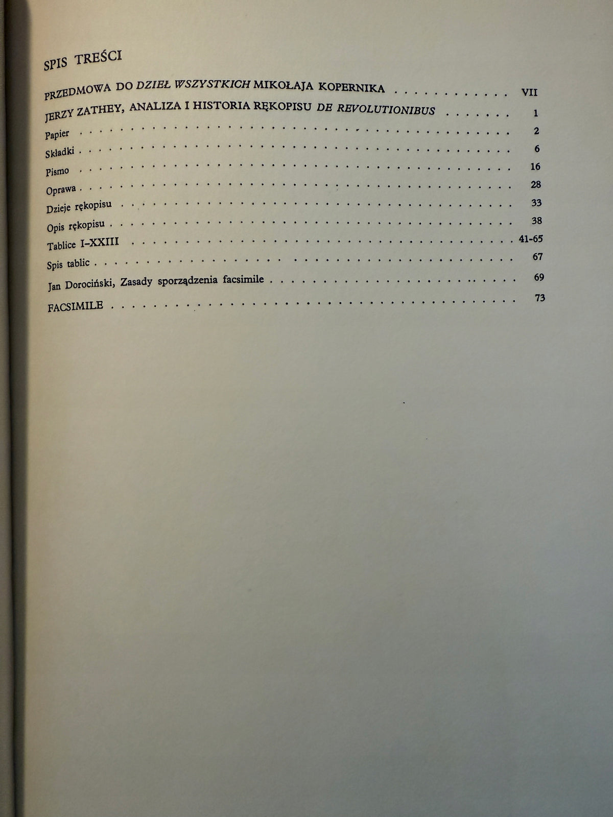 Rękopis dzieła Mikołaja Kopernika O obrotach Facsimile Praca zbiorowa