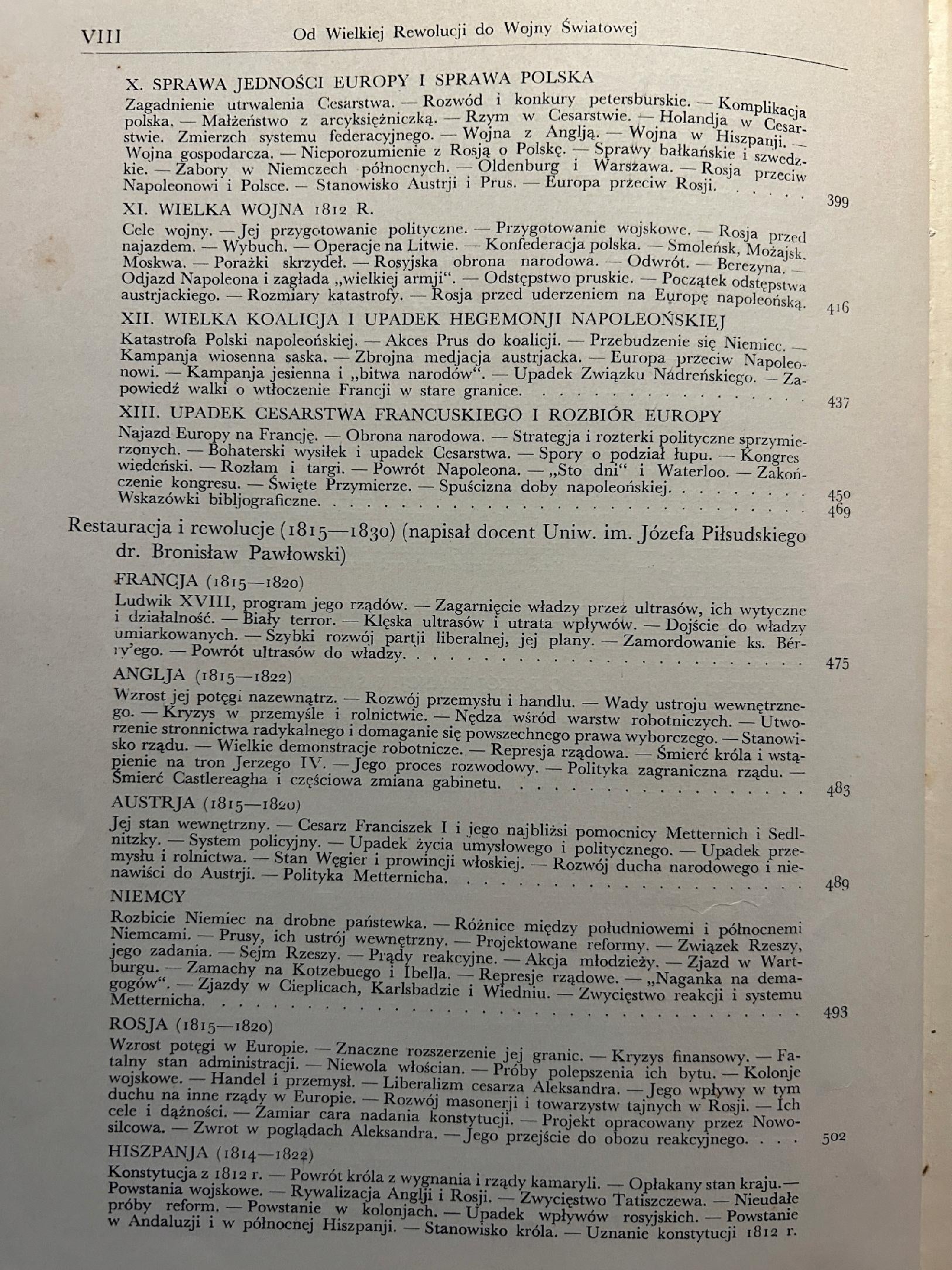 Wielka historia powszechna od w. rewolucji do wojny światowej. Przedwojenna