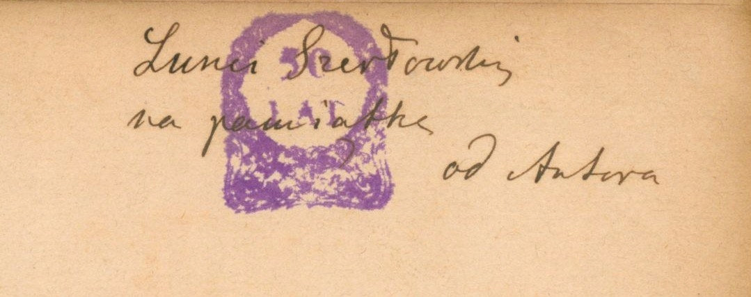 (autograf)Jeremiasz prorok: dramat historyczny, Żmigrodzki M. [Kraków 1892]