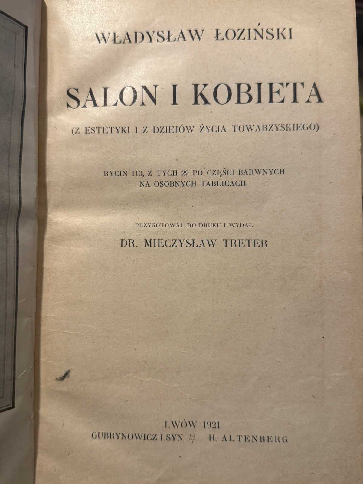 Salon i kobieta Władysław Łoziński [1921 r.]