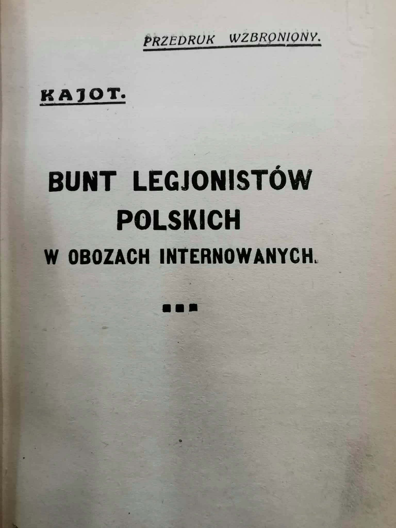 Józef Piłsudski. Od bojówki do buławy, dr. H. Mirski [1933]