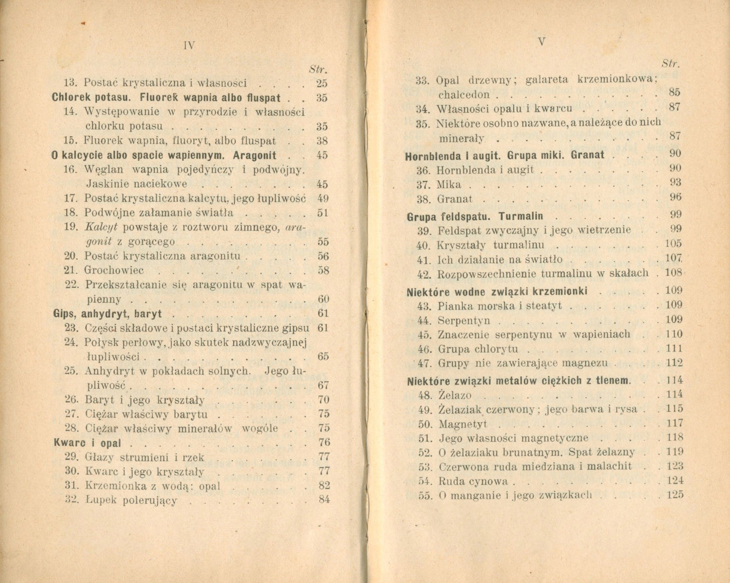 Mineralogia, Peters F. Karol [Warszawa 1904]