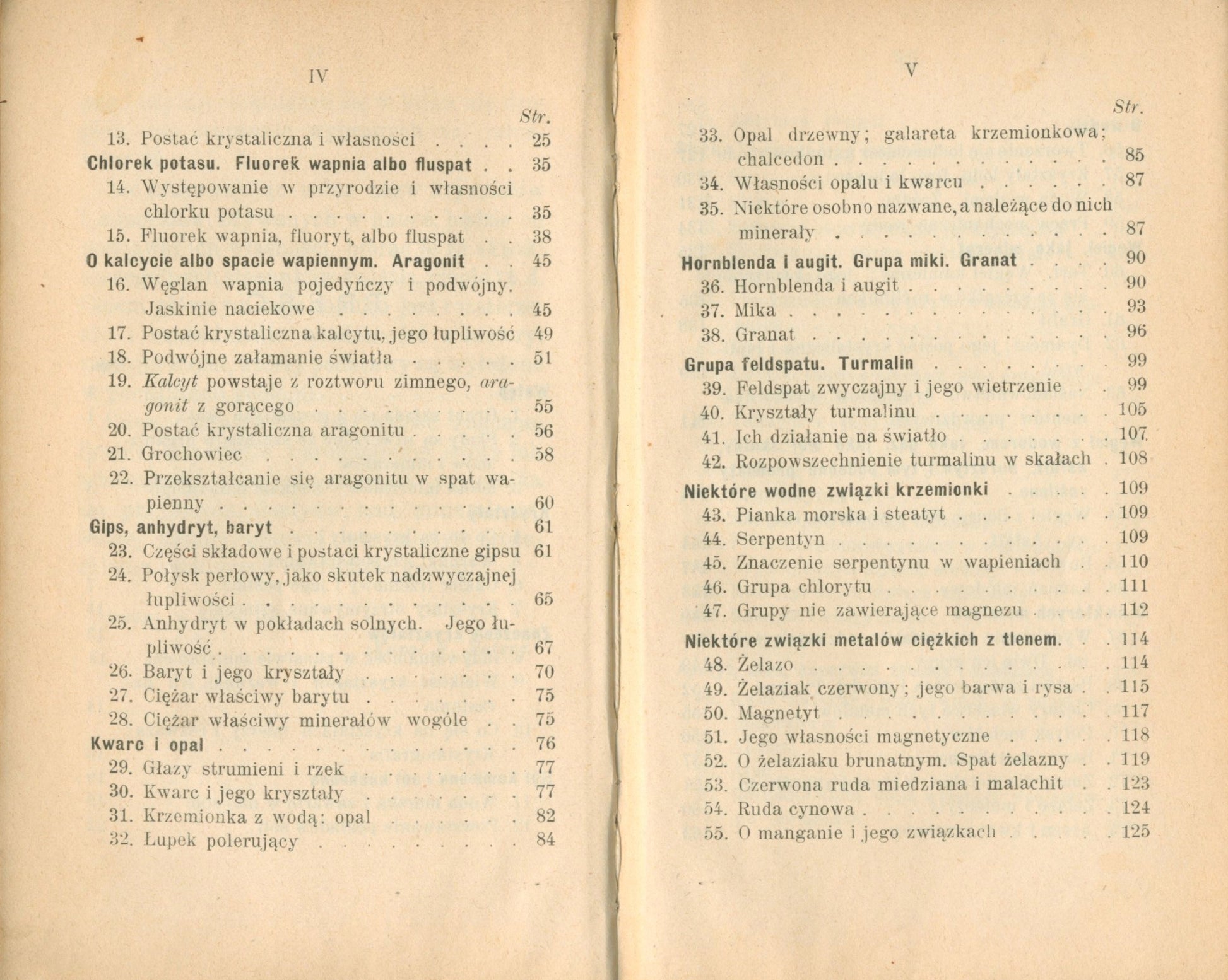 Mineralogia, Peters F. Karol [Warszawa 1904]