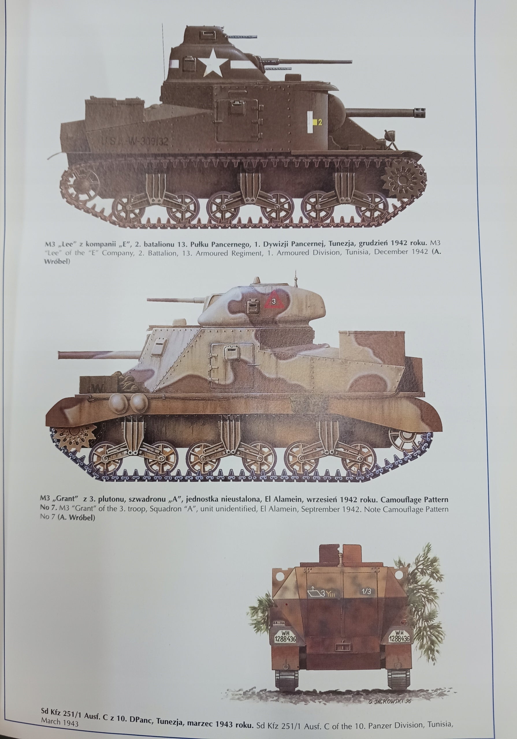 Afryka 1940-1943, Włochy 1943-1945 malowanie i oznakowanie J. Ledwoch