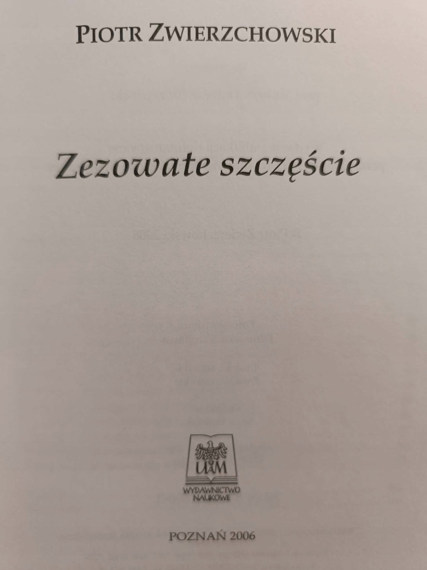 Klasyka Kina, Classics of Cinema, Zezowate szczęście, Piotr Zwierzchowski