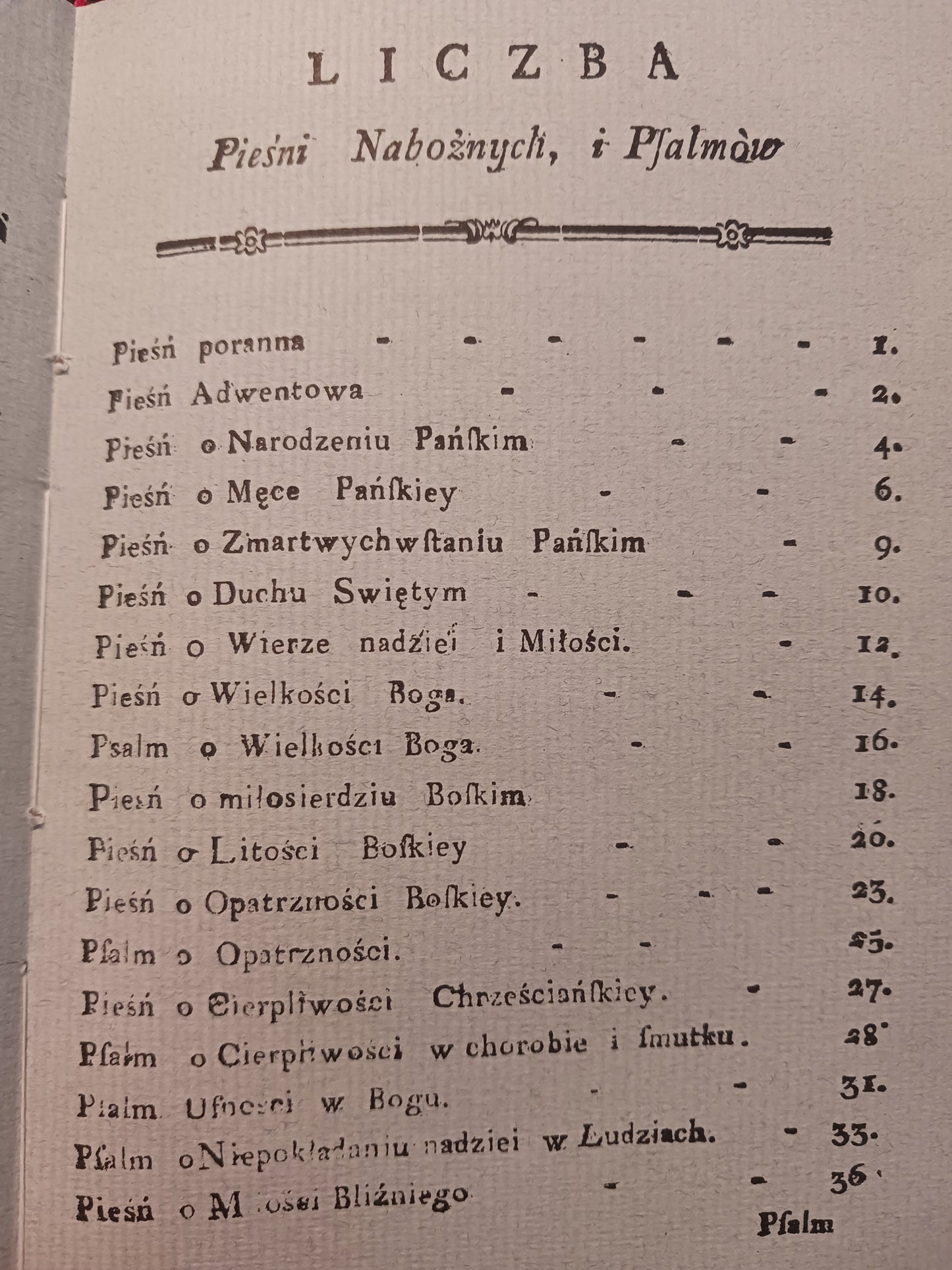 Pieśni nabożne Franciszek Karpiński [reprint z roku 1792]