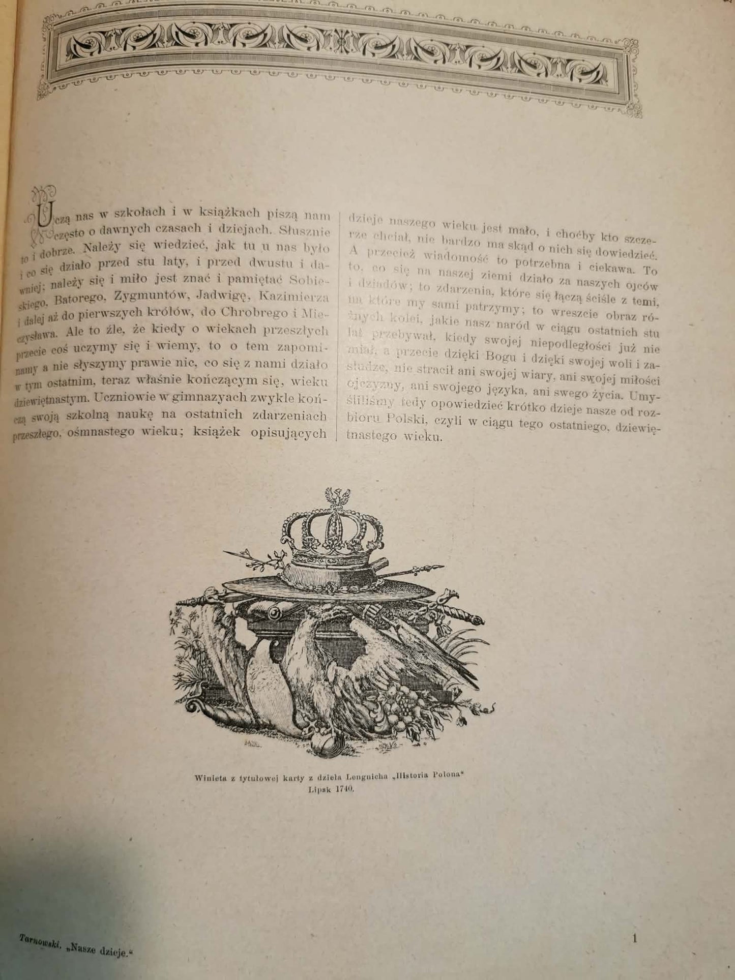 Nasze Dzieje w XIX wieku, St. Tarnowski [1901]