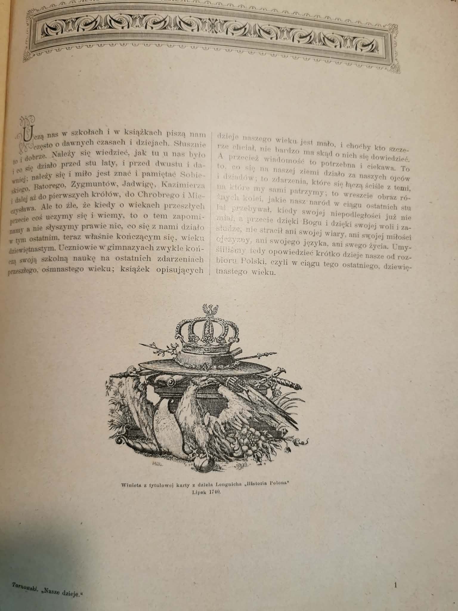 Nasze Dzieje w XIX wieku, St. Tarnowski [1901]