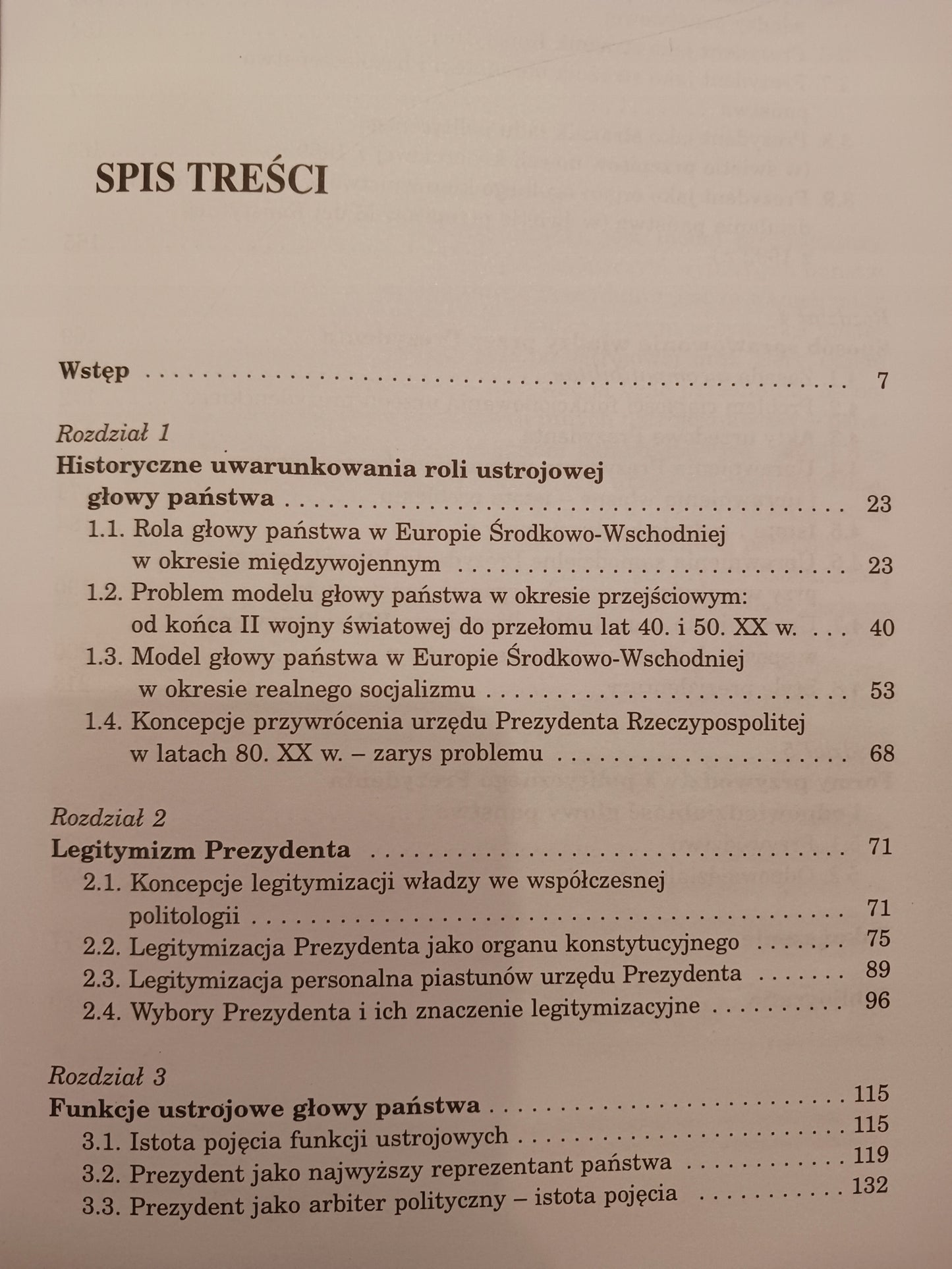 Prezydent Rzeczypospolitej po 1989 Ujęcie porównawcze Tomasz Słomka