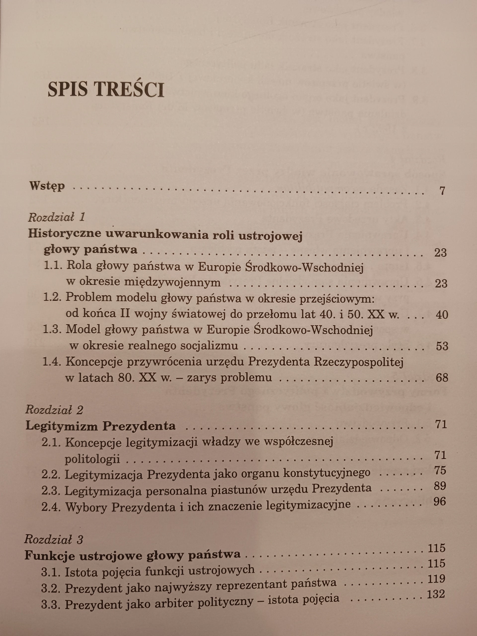 Prezydent Rzeczypospolitej po 1989 Ujęcie porównawcze Tomasz Słomka