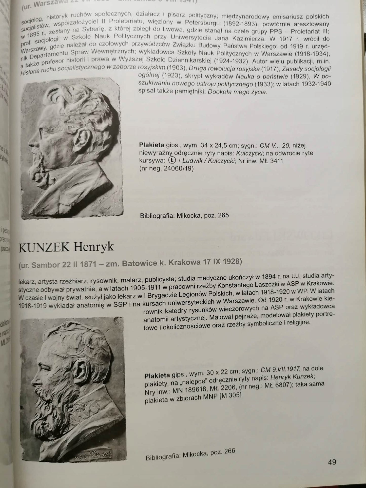 Medaliony i plakiety, Czesław Makowski