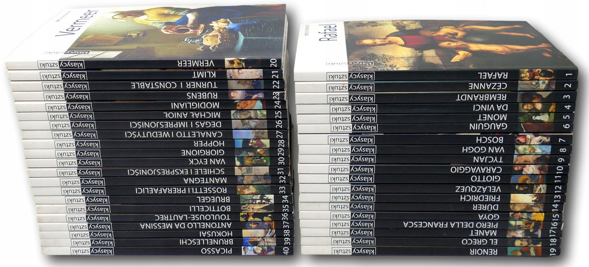 Klasycy sztuki x 40 Tycjan, Rafael, Cezanne, Rembrandt, Da Vinci + ...